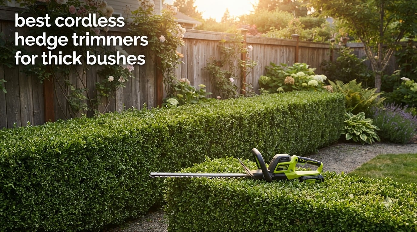 best cordless hedge trimmers for thick bushes