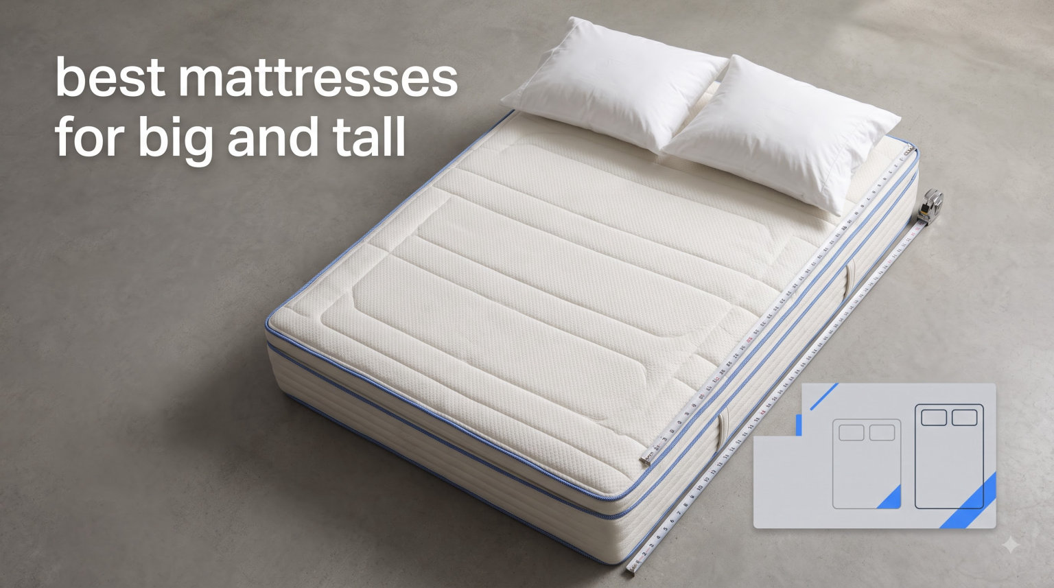 best mattresses for big and tall