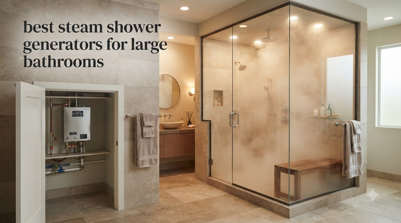 best steam shower generators for large bathrooms