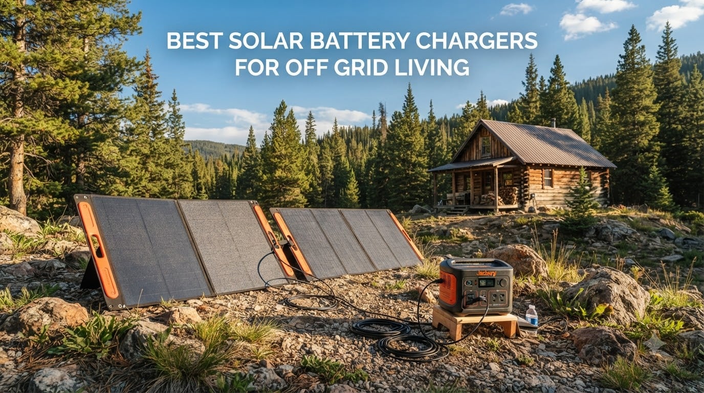 best solar battery chargers for off grid living