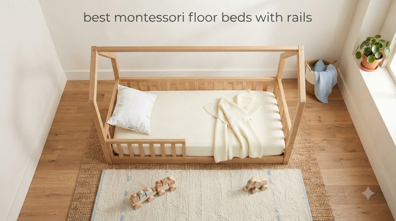 best montessori floor beds with rails