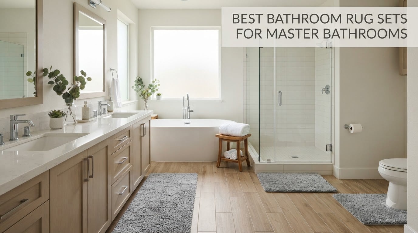 best bathroom rug sets for master bathrooms