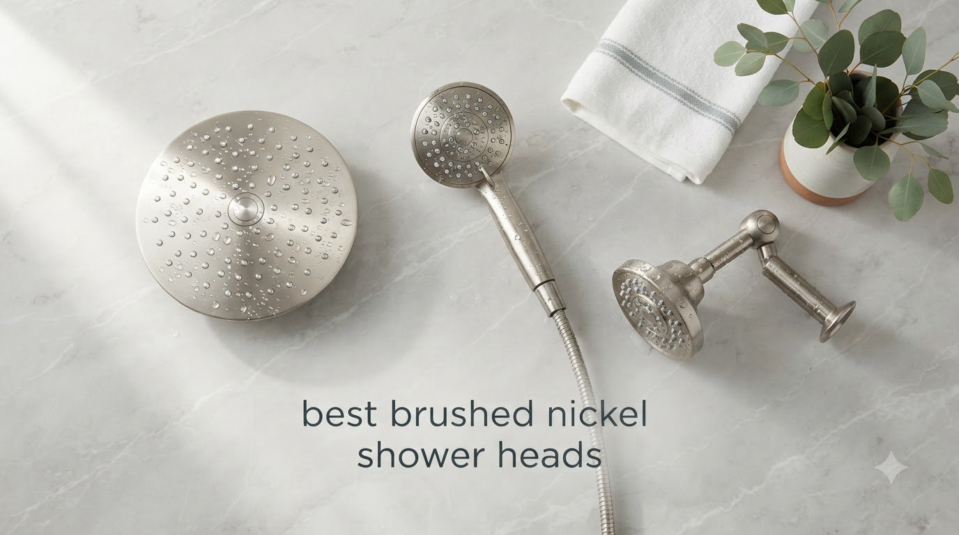 best brushed nickel shower heads