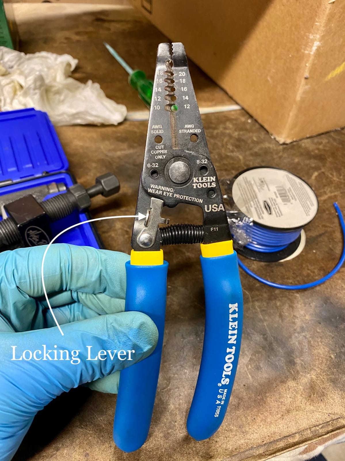 Klein Tools 11055EP Wire Cutter and Stripper, Made in USA, Stranded and Solid Wire Cutter, Cuts Copper customer photo 1