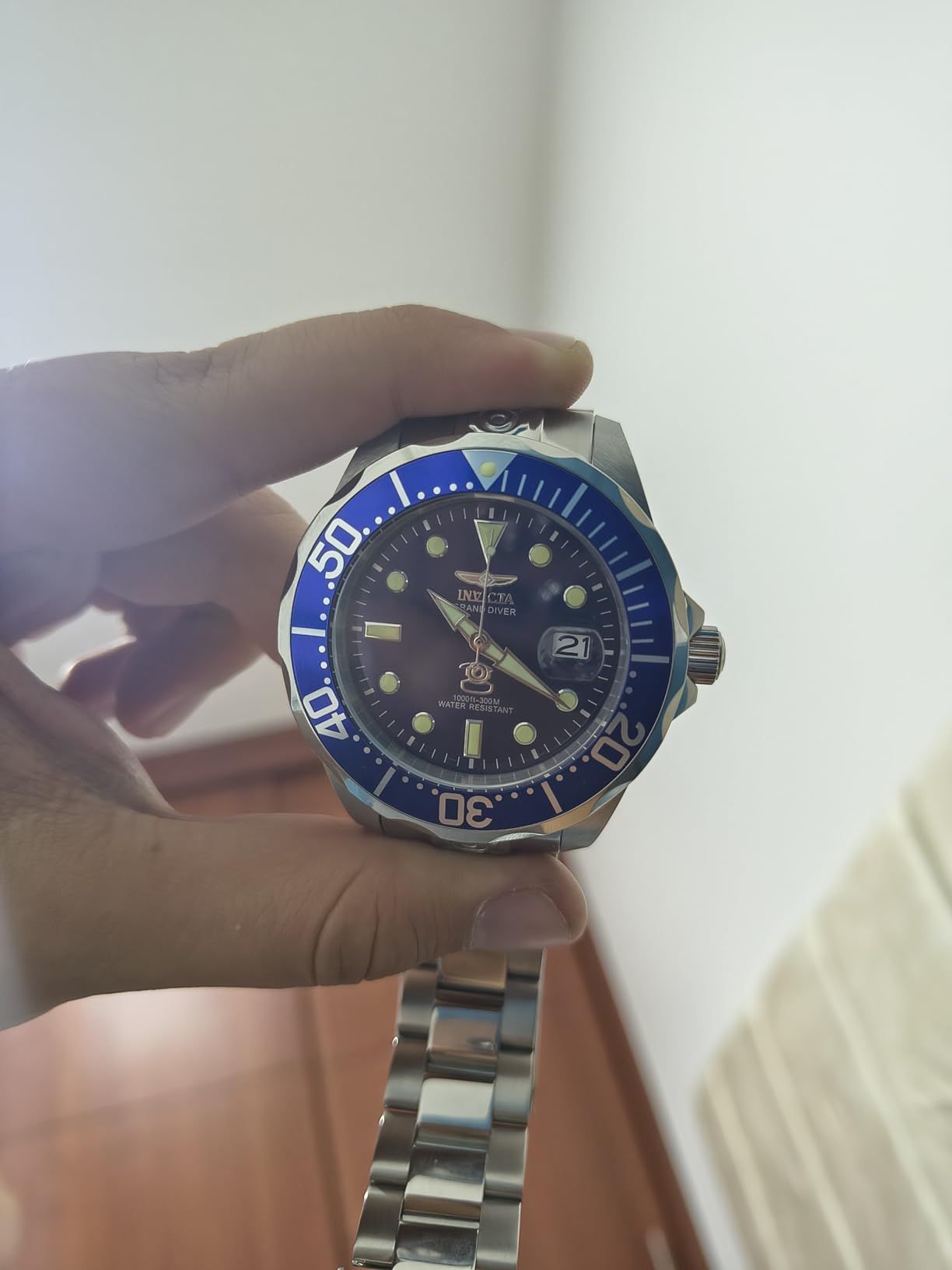 Invicta Men's INVICTA-3045 Pro-Diver Collection Grand Diver Stainless Steel Automatic Watch with Link Bracelet customer photo 1