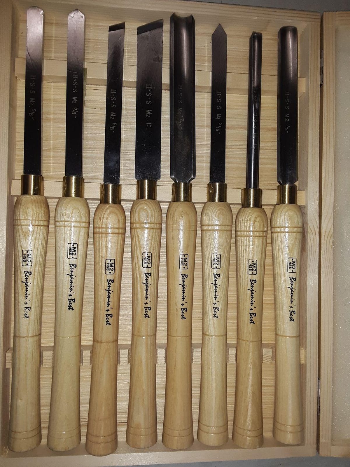 PSI Woodworking LCHSS8 Wood Lathe 8pc HSS Chisel Set customer photo 2