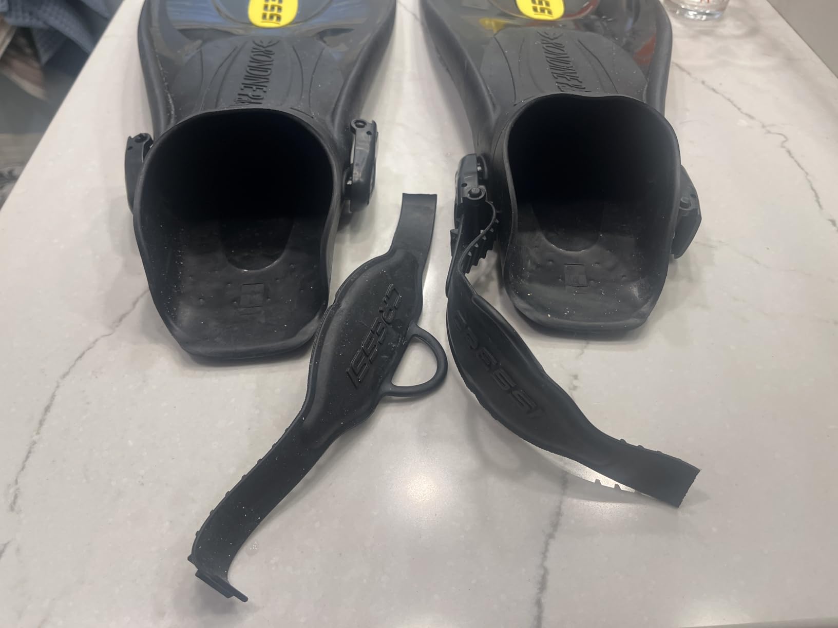 Cressi Palau SAF Short Open Heel Fins, Snorkel Fins, Quick Release Pull Tab customer photo 1
