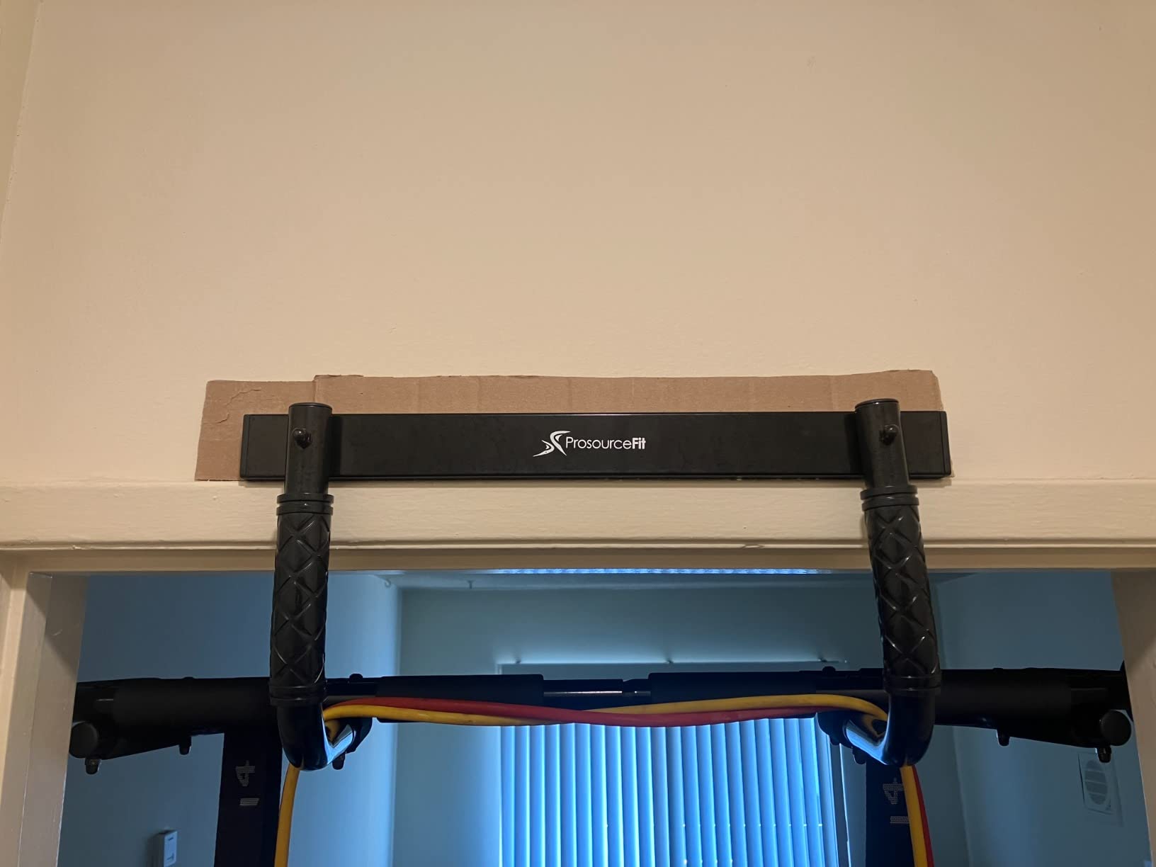 ProsourceFit Foldable Pull Up Bar/Doorway Trainer for Multi Use Fitness & Home Gym Exercise customer photo 2
