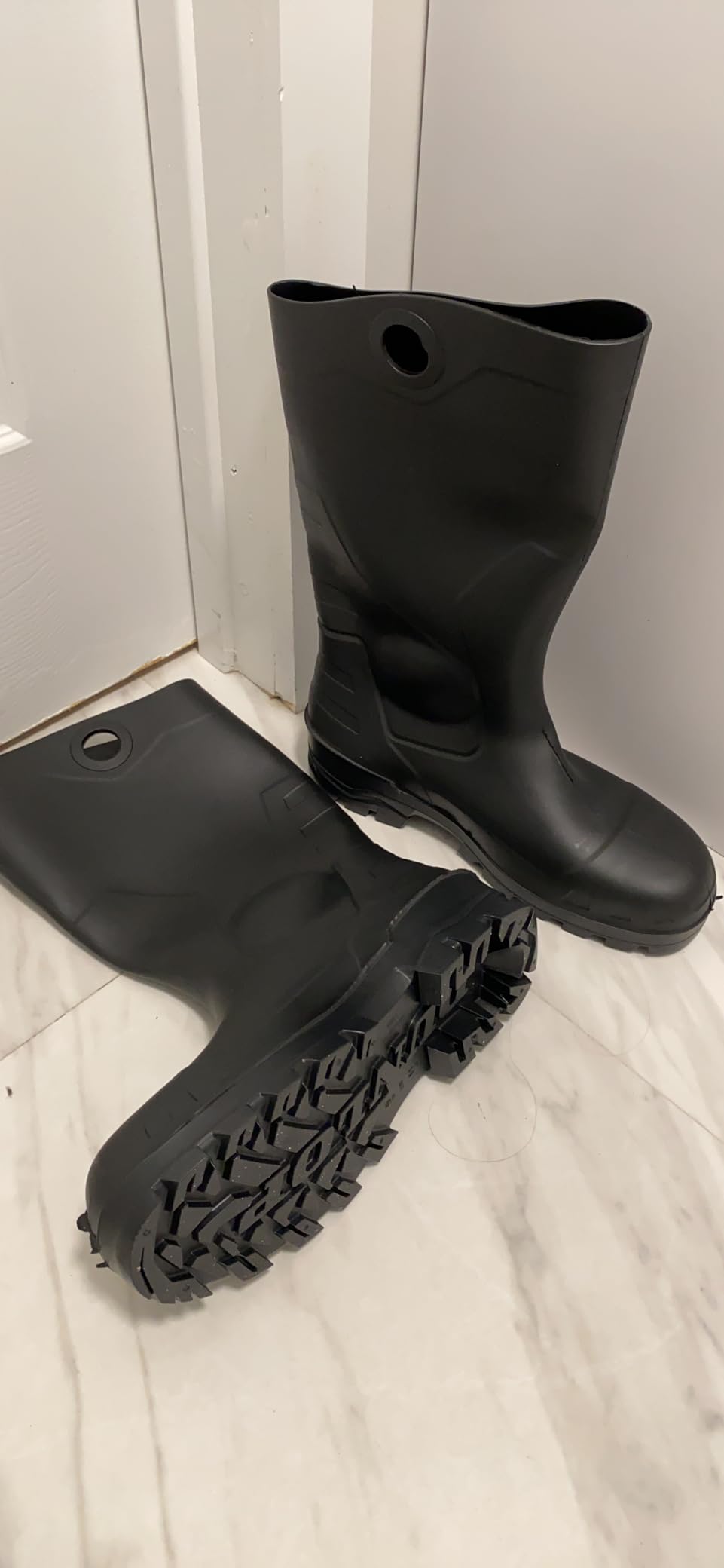DUNLOP Chesapeake Steel Toe Rubber Work Boots, Black customer photo 1