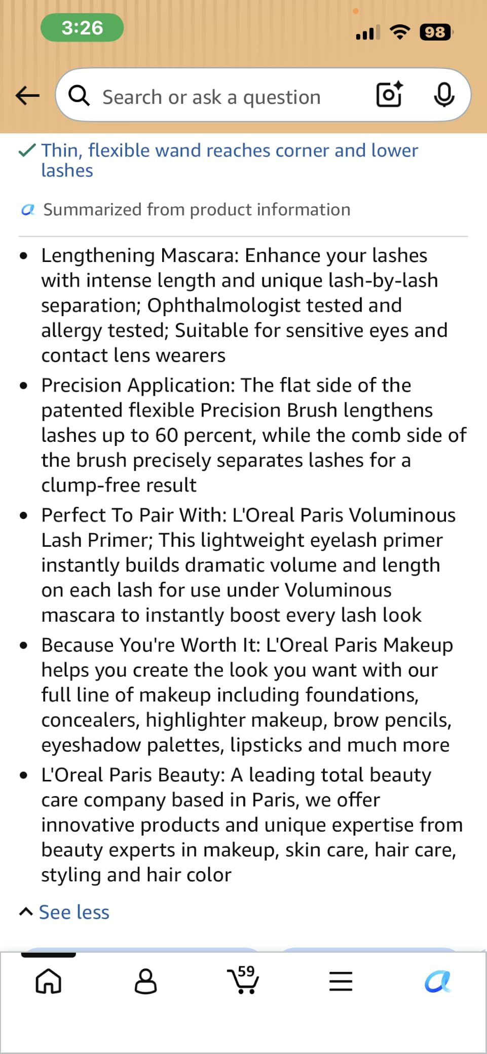 L'Oreal Telescopic Mascara customer photo 1