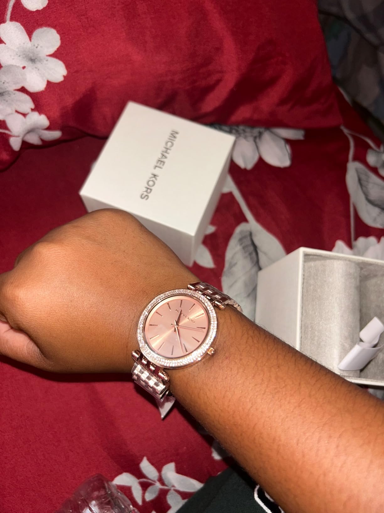 Michael Kors Darci Women's Watch, Stainless Steel and Pavé Crystal Watch for Women customer photo 2