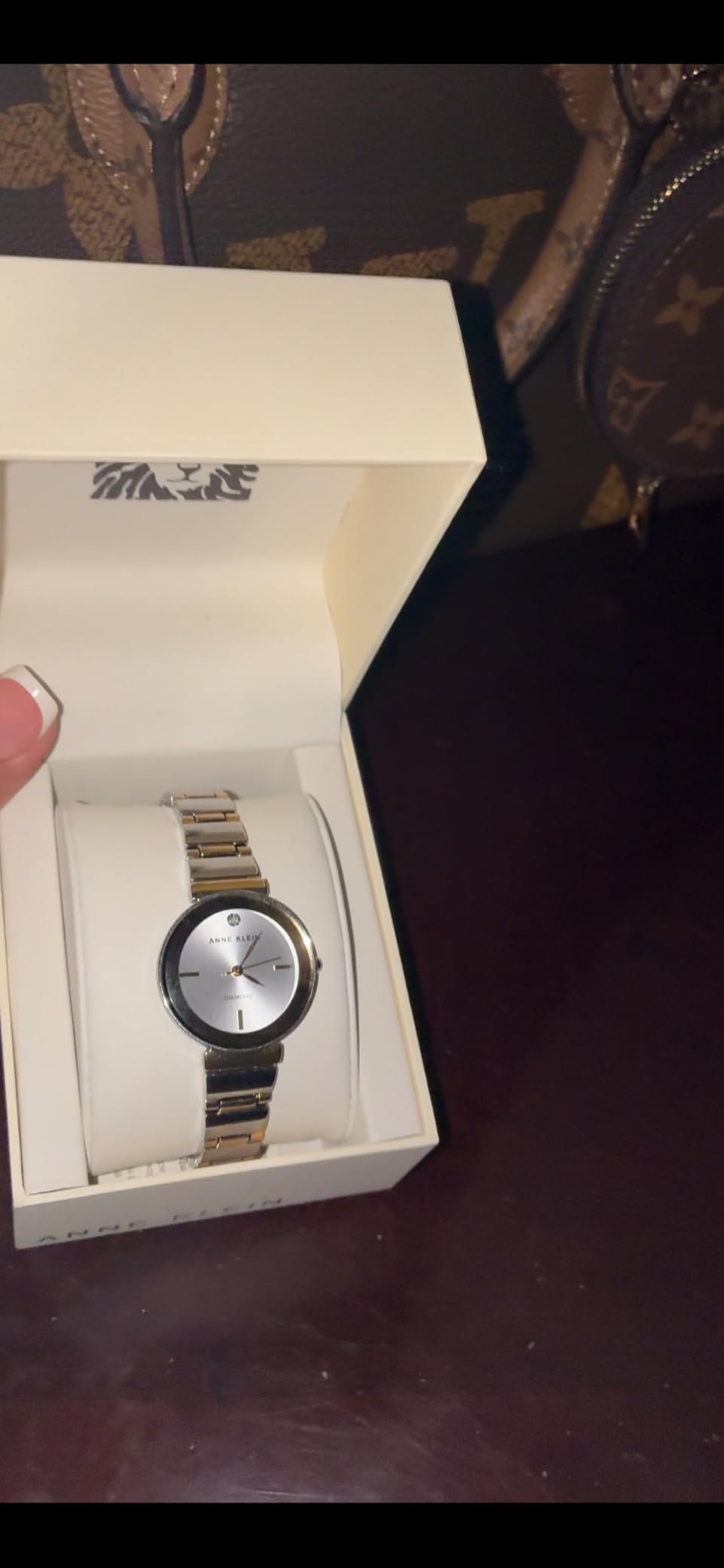 Anne Klein Women's Genuine Diamond Dial Bracelet Watch customer photo 1