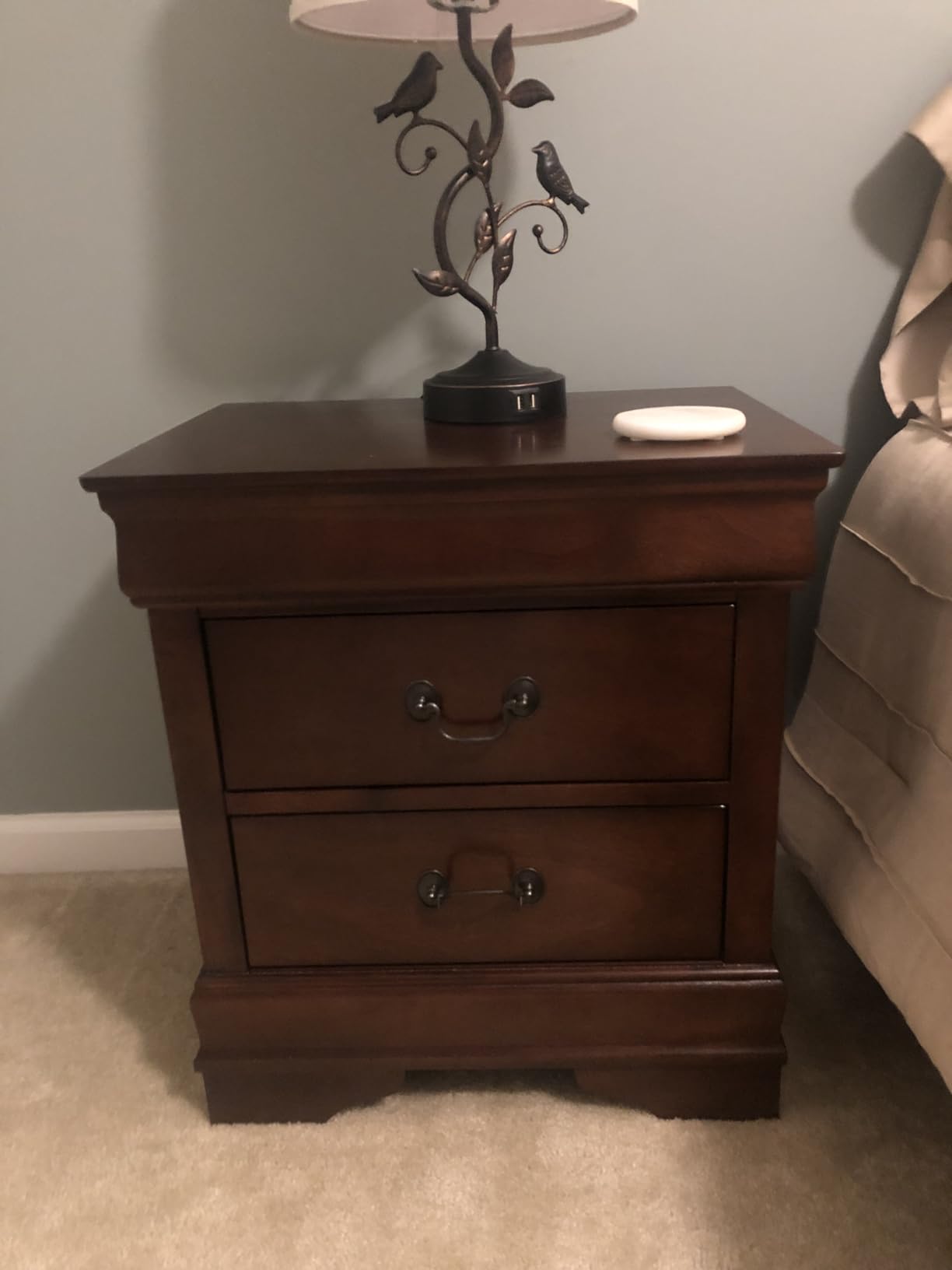 Signature Design by Ashley Alisdair 2 Drawer Nightstand, Reddish Brown customer photo 2