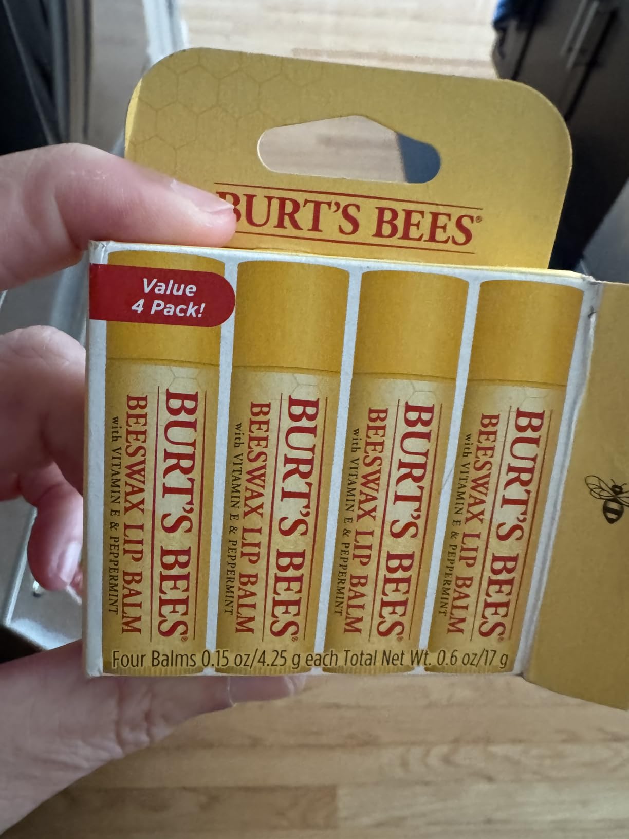 Burt's Bees Lip Balm 4-Pack customer photo 1