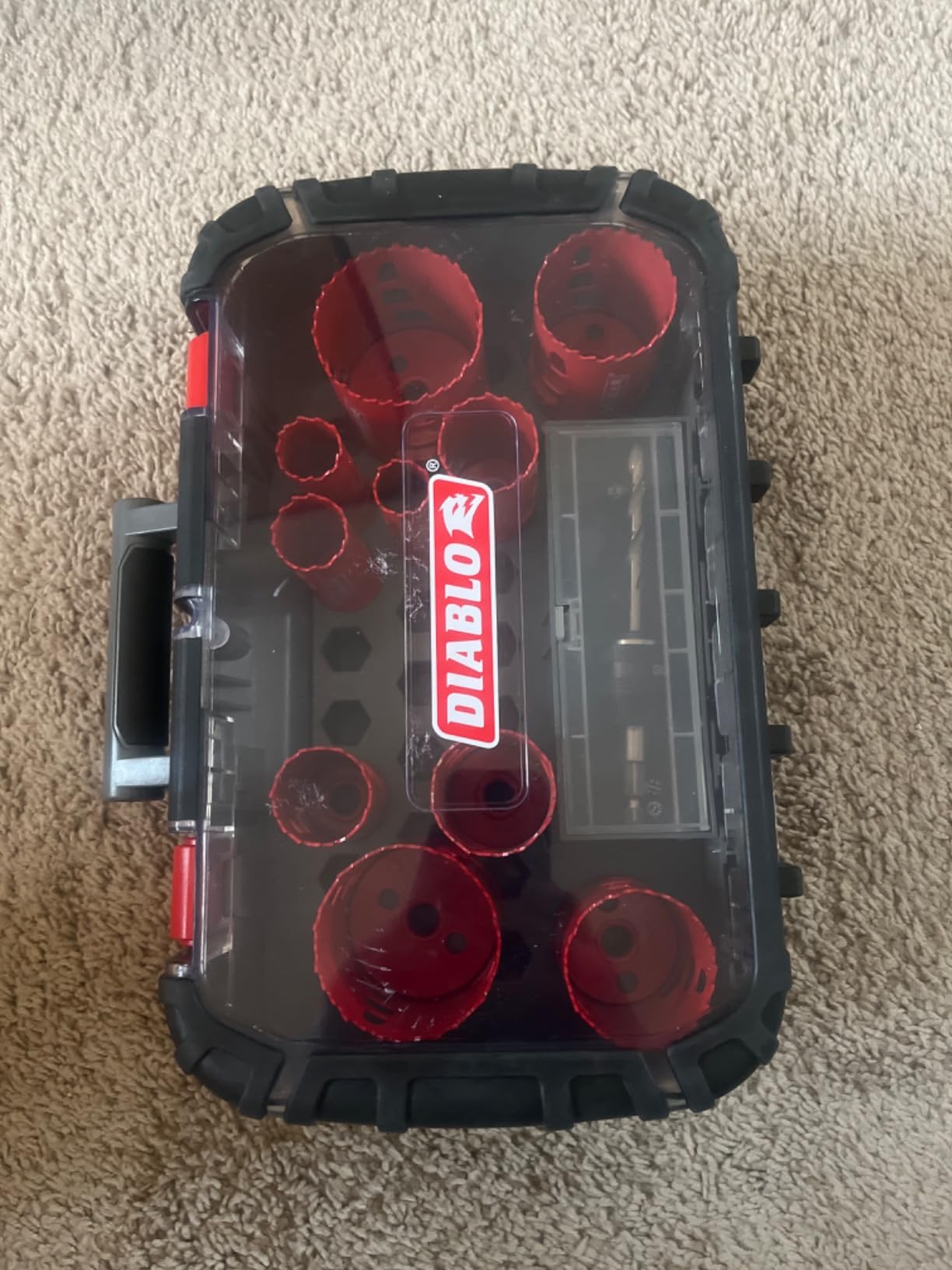 Diablo General Purpose Bi-Metal Hole Saw Set - Fits Snap-Lock Plus System - Includes 10 Saw Cups, 1 Snap-Lock Plus Mandrel, 1 Pilot Bit, and 2 Adapter Nuts - DHS14SGP customer photo 1