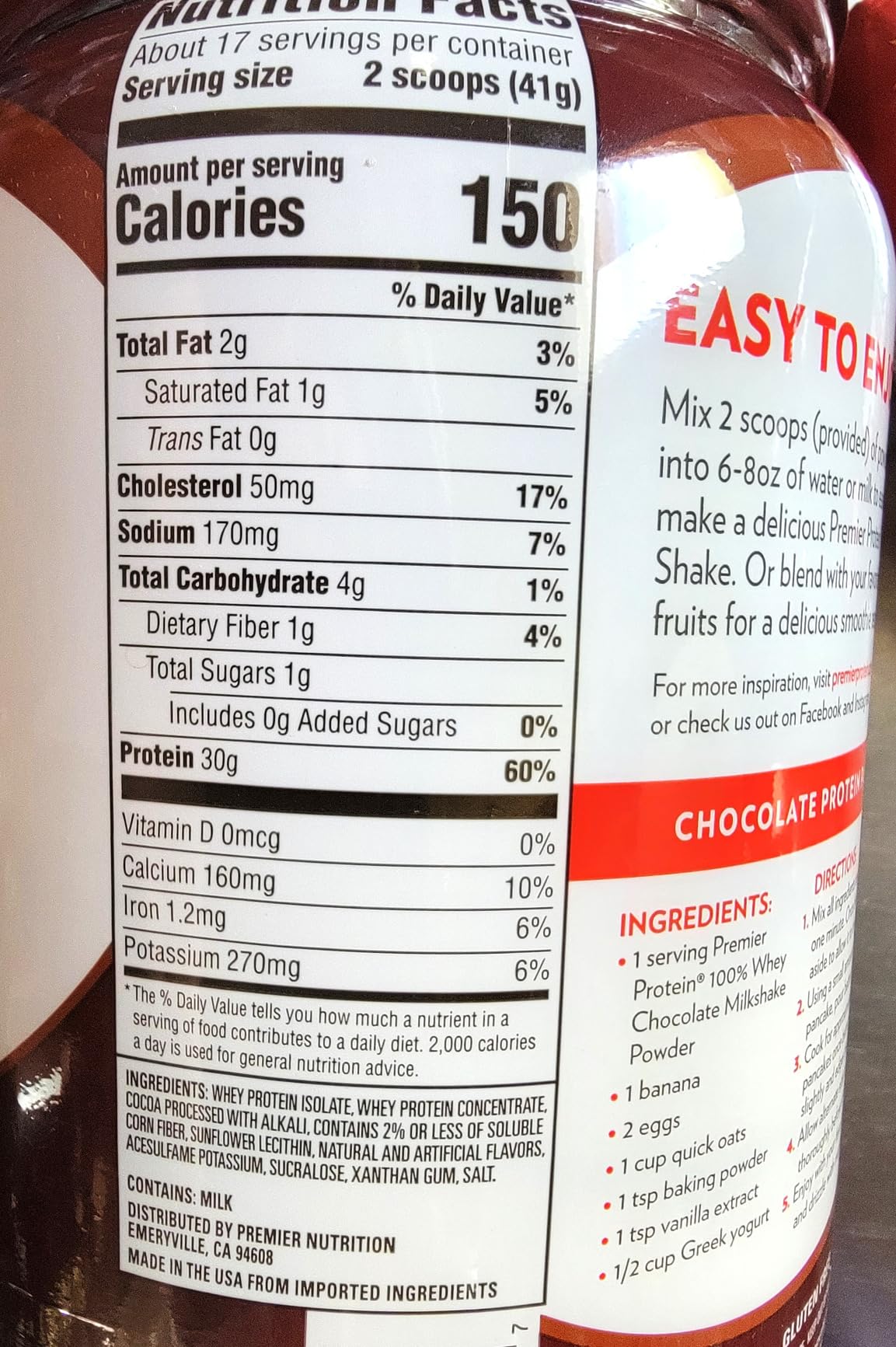 Premier Protein 30g Whey customer photo 1