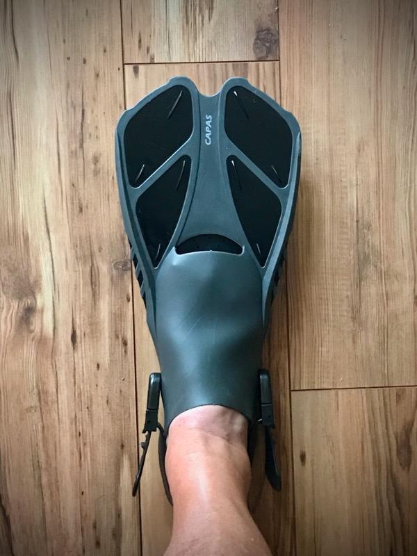 CAPAS Snorkel Fins, Travel Size Short Flippers for Snorkeling Swimming customer photo 2