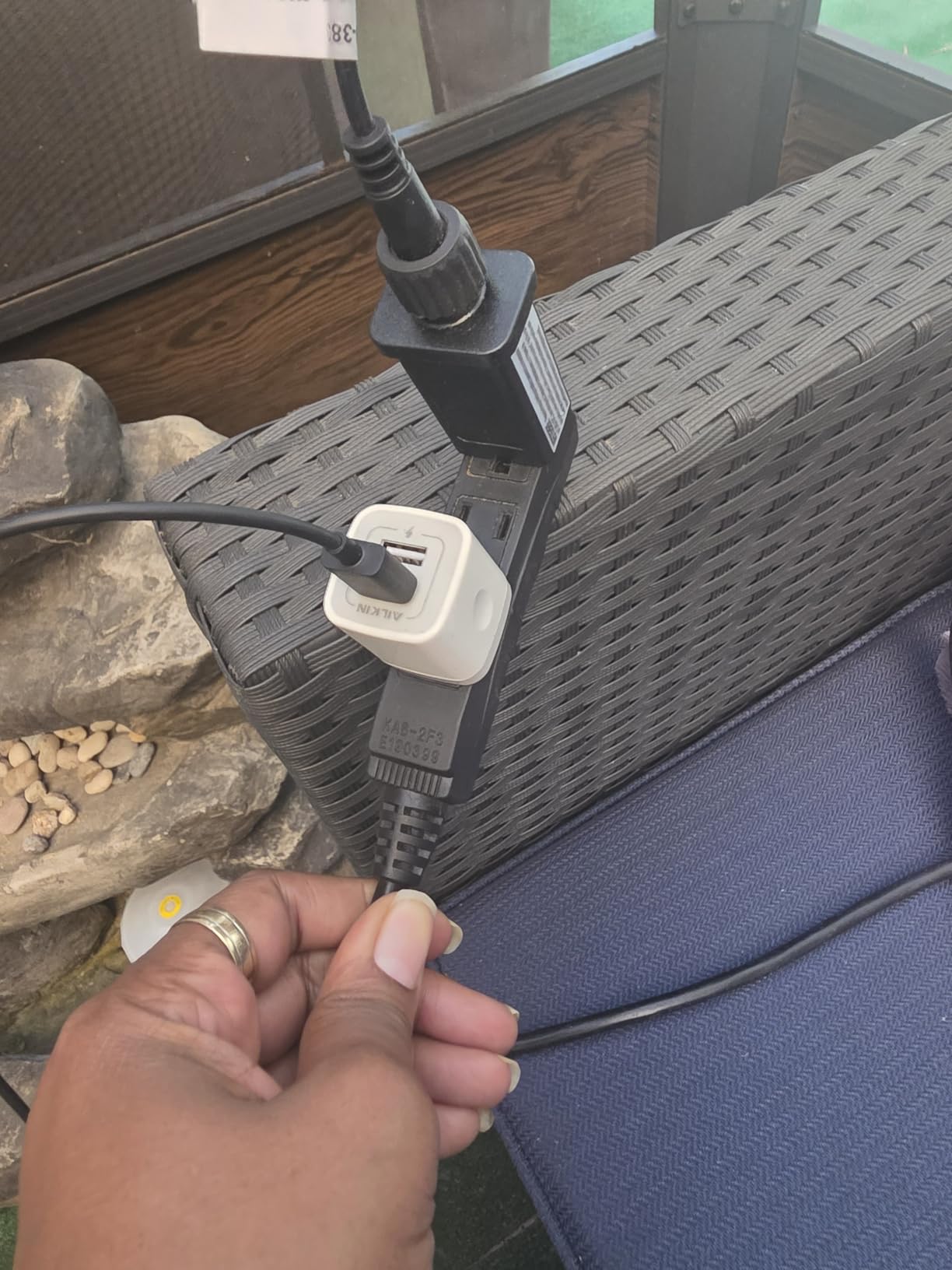 UltraPro 25 Ft Outdoor Extension Cord, 3 Outlet Power Strip customer photo 1