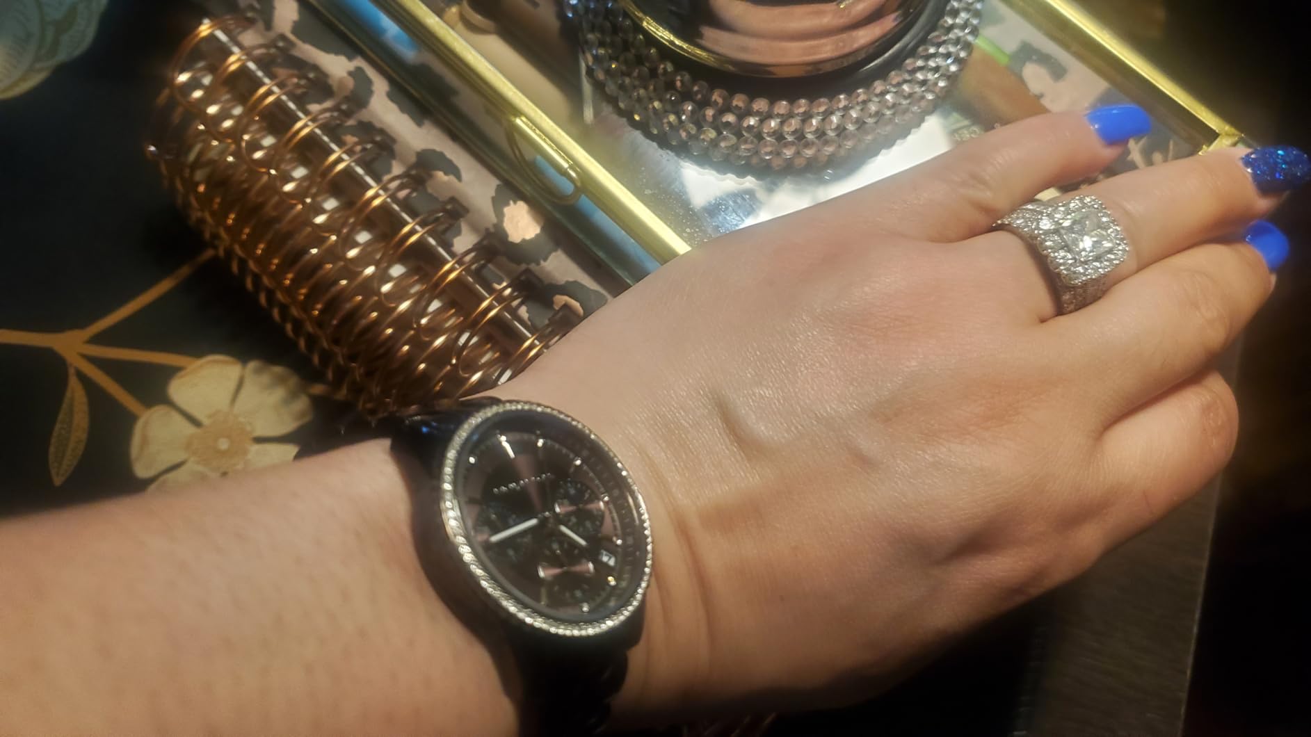 Michael Kors Bryant Chronograph Women's Watch, Stainless Steel and Pavé Crystal Watch for Women customer photo 1