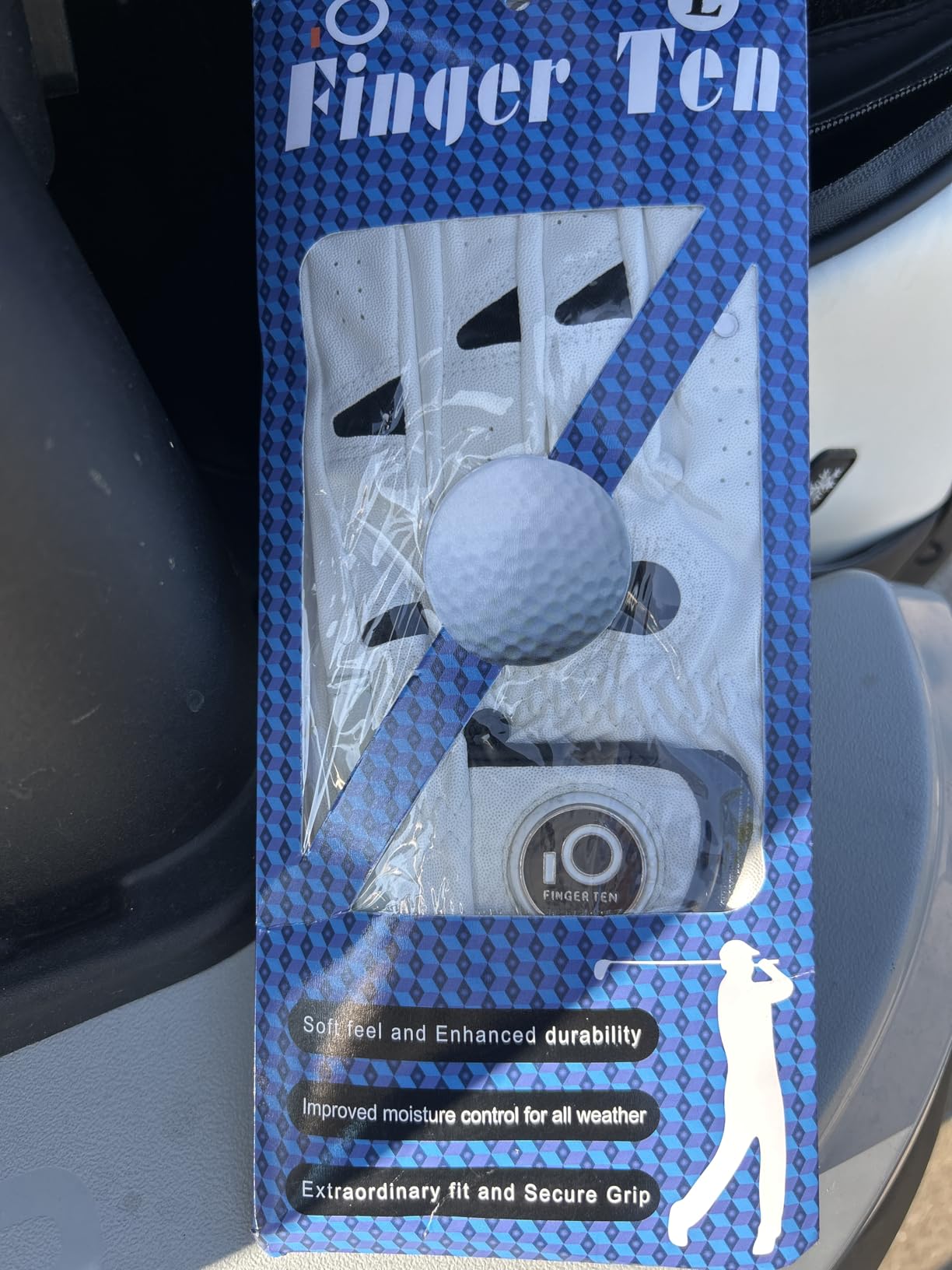 FINGER TEN Golf Gloves Men with Ball Marker 2 Pack customer photo 1