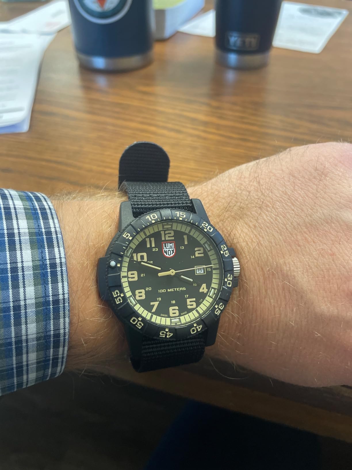 Luminox – Leatherback SEA Turtle Giant Men’s Watch 44 mm, 0320/0330 Series, Military Watch, Swiss Quartz Watch, 100 m Water Resistant, Self-Illuminating customer photo 2