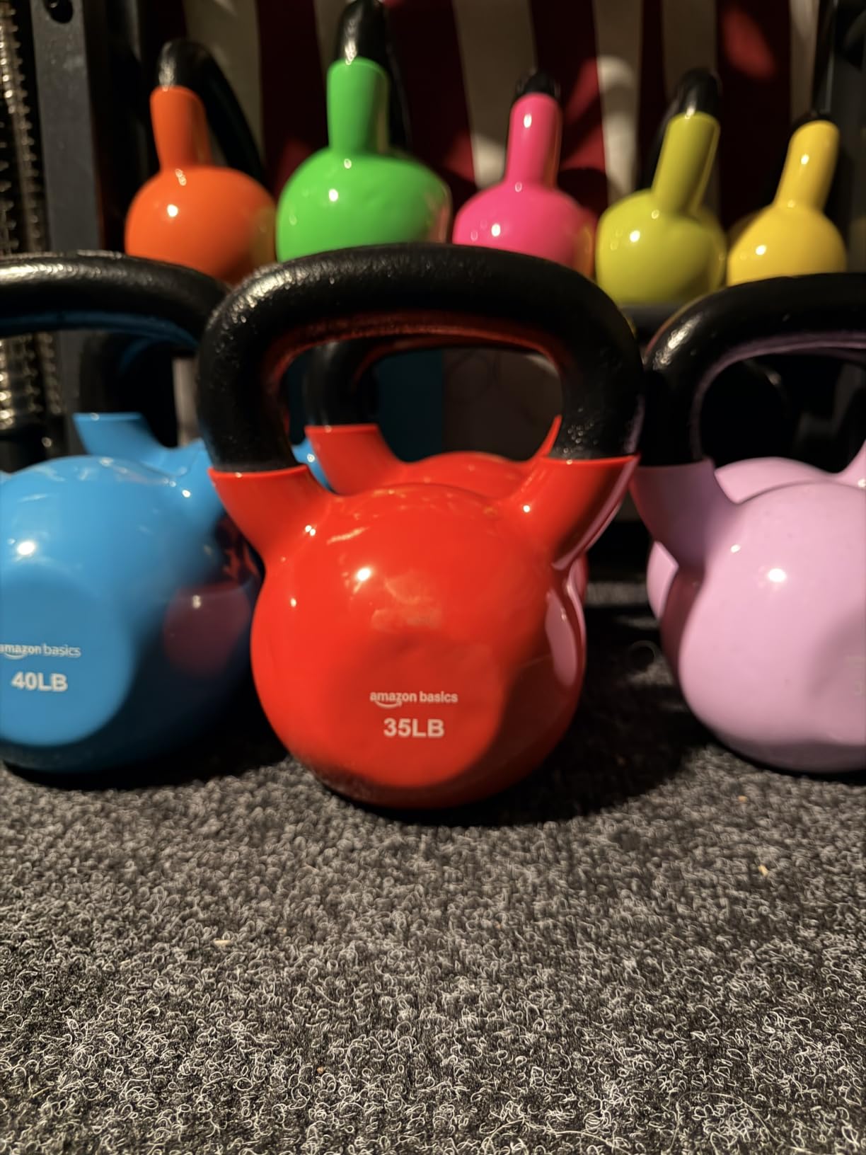 Amazon Basics Vinyl Kettlebell customer photo 2