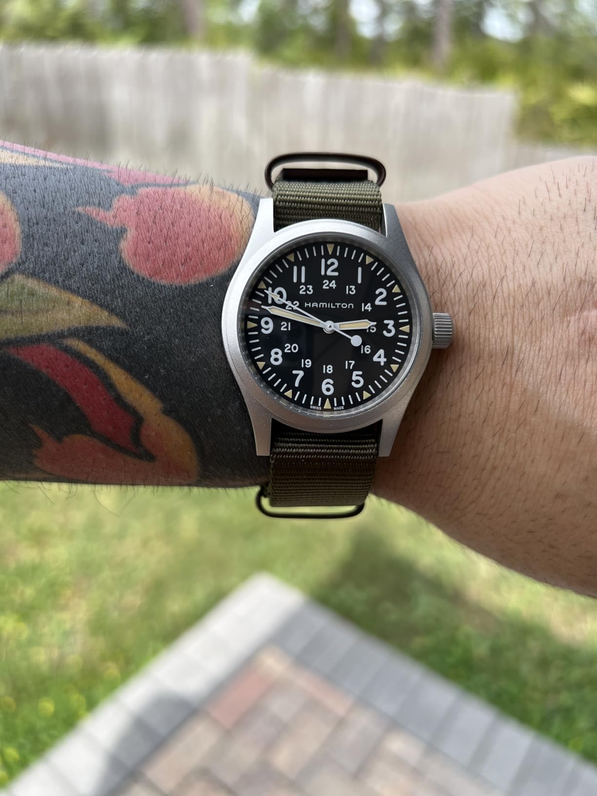 Hamilton Khaki Field Mechanical Men's Watch, 38mm Stainless Steel Case customer photo 2