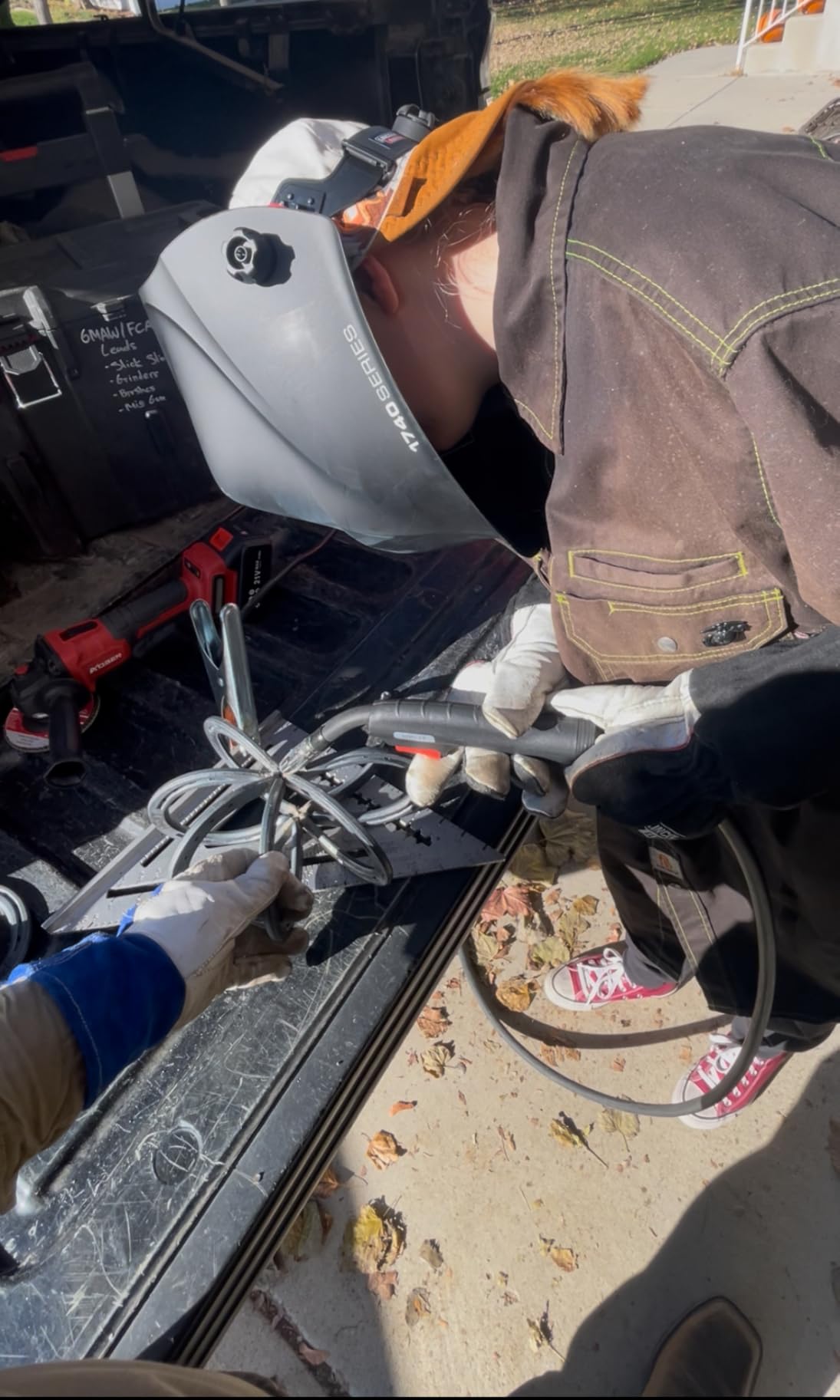 Lincoln Electric DynaMIG HD Professional MIG Welding Gloves | Comfort & Heat Resistance | Large | K3806-L Black customer photo 2