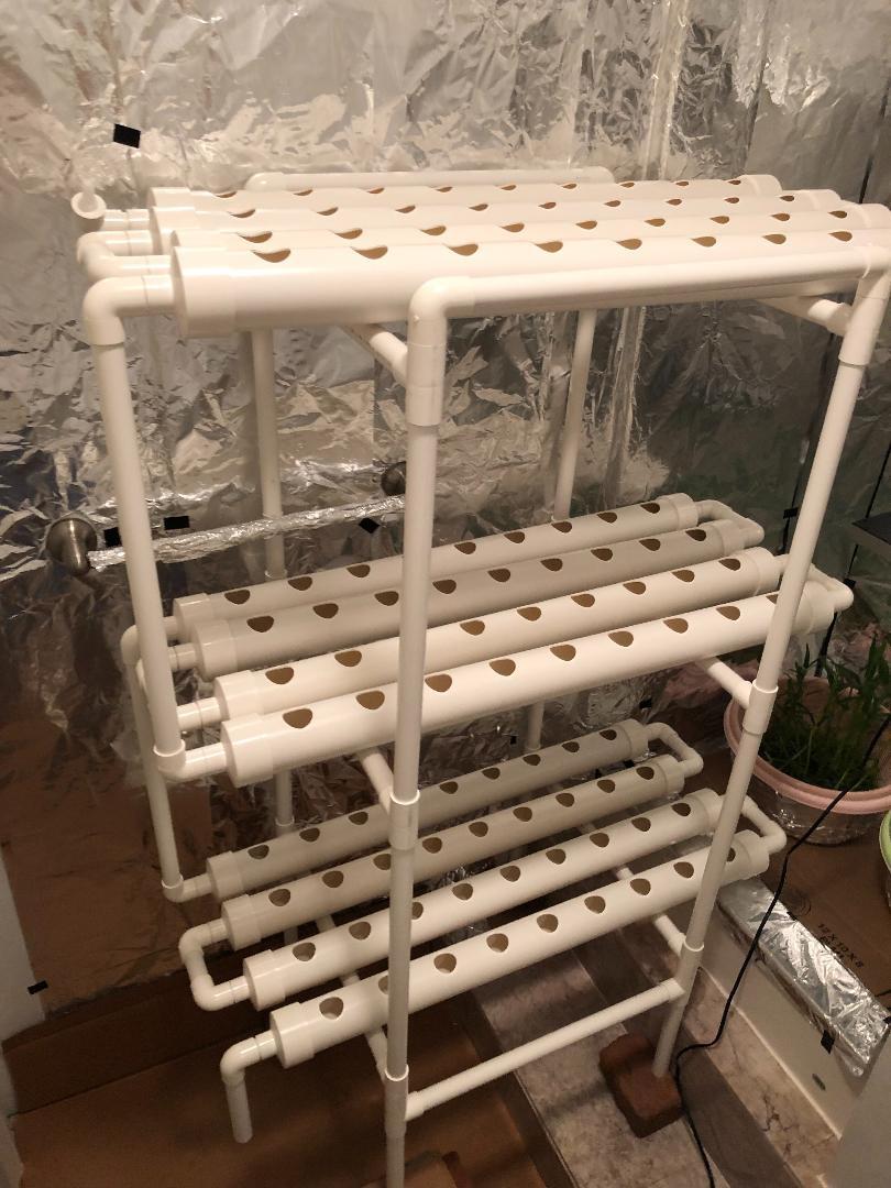 Hydroponic NFT 36 Holes Growing System with Special Fertilizer Timing Cycle, PVC Pipe Garden Plant Kit customer photo 1