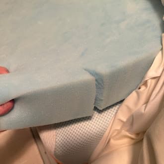 Sure2Sleep Gel Swirl Memory Foam Mattress Topper - 2 Inch, Pressure Relieving, Cooling Comfort - Made in the USA & CertiPUR-US Certified - Softens Firm Beds and Extends Mattress Life - Queen Size customer photo 2