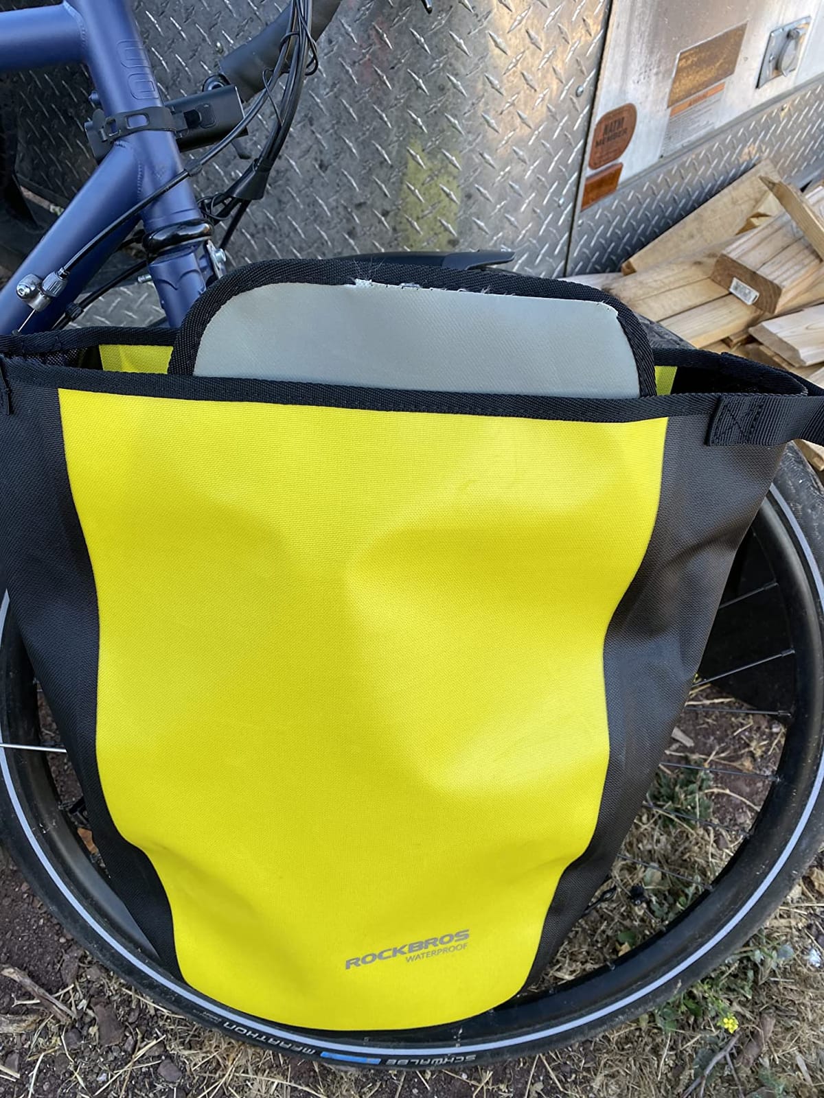 ROCKBROS Front Roller Panniers Bag 10L Waterproof Roll-Top Quick Mount customer photo 1