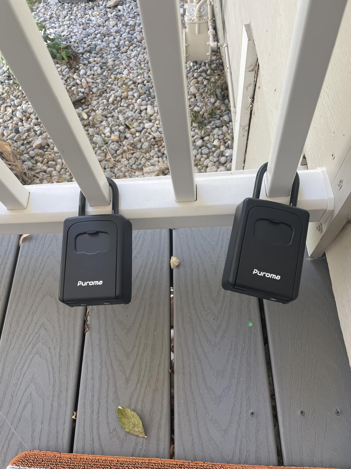 Puroma Key Lock Box Large with Code Lockbox Outdoor Wall Mount Safe 1 Gray customer photo 1