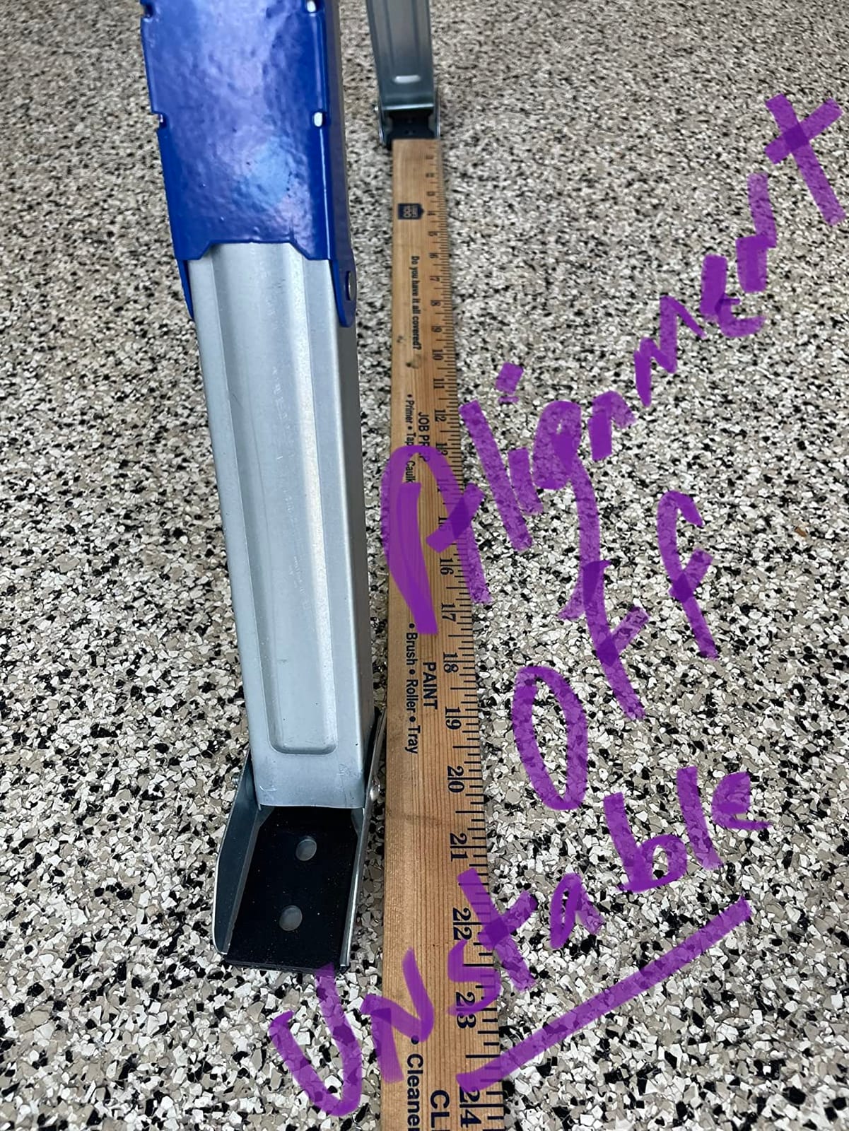 Folding Sawhorse 2200 lb /1000kg capacity Heavy Duty Jobsite Table Stand with Folding Legs Twin Pack KF3005 customer photo 2