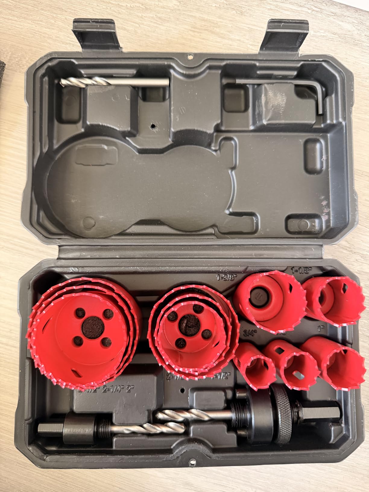 Bi-Metal Hole Saw Kit, HYCHIKA 17 Pcs High Speed Steel 3/4