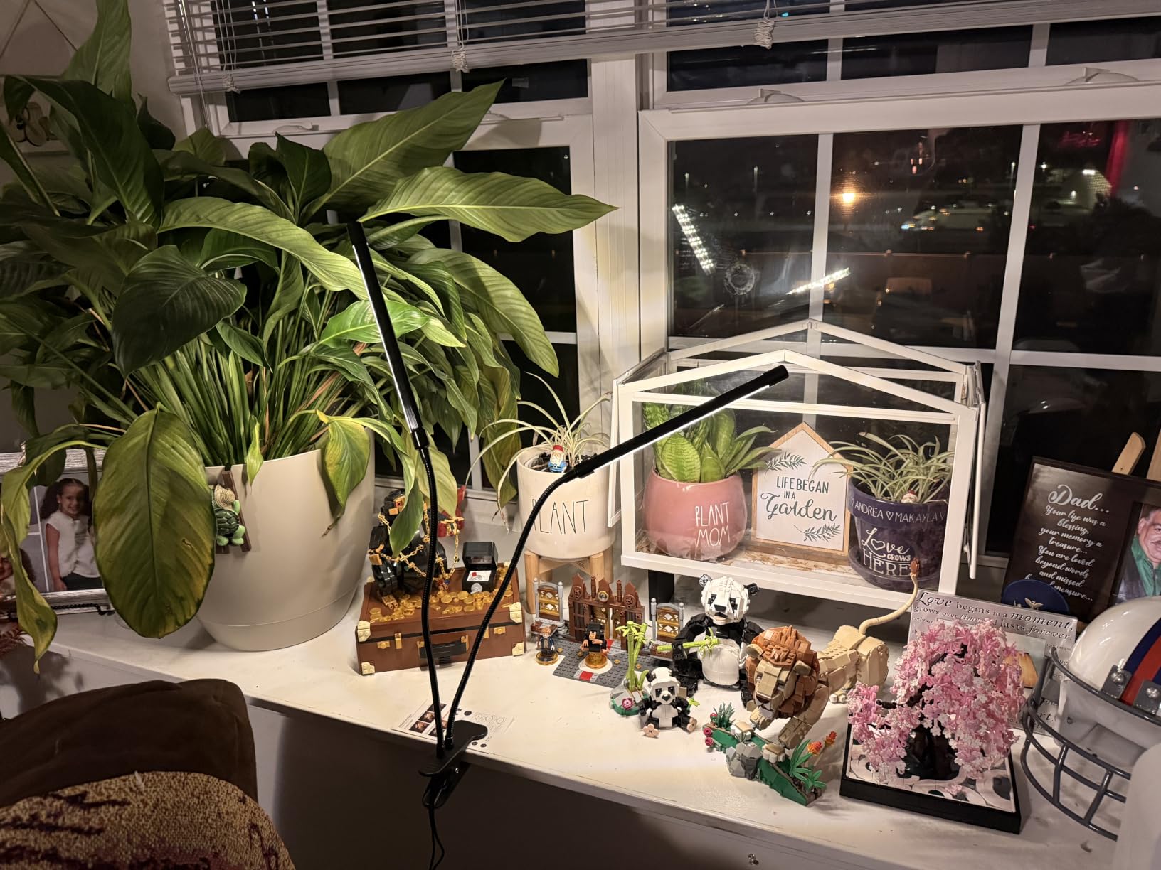 Plant Lights for Indoor Plants, Grow Lights for Seed Starting Auto ON & Off Full Spectrum LED with Timer 4 Tubes customer photo 2