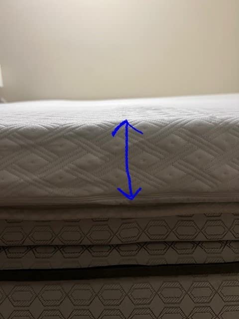 EDILLY 3 Inch Cooling Gel Memory Foam Mattress Topper Queen Size customer photo 2