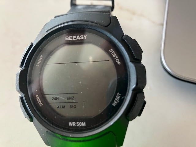 Beeasy Mens Digital Sports Watch, 50M Waterproof 49mm Rubber Strap Mens Watches with Stopwatch, Countdown Timer, Alarm & Dual Time—Ideal for Sport, Gym, Running, Referee, School & Daily Wear customer photo 1
