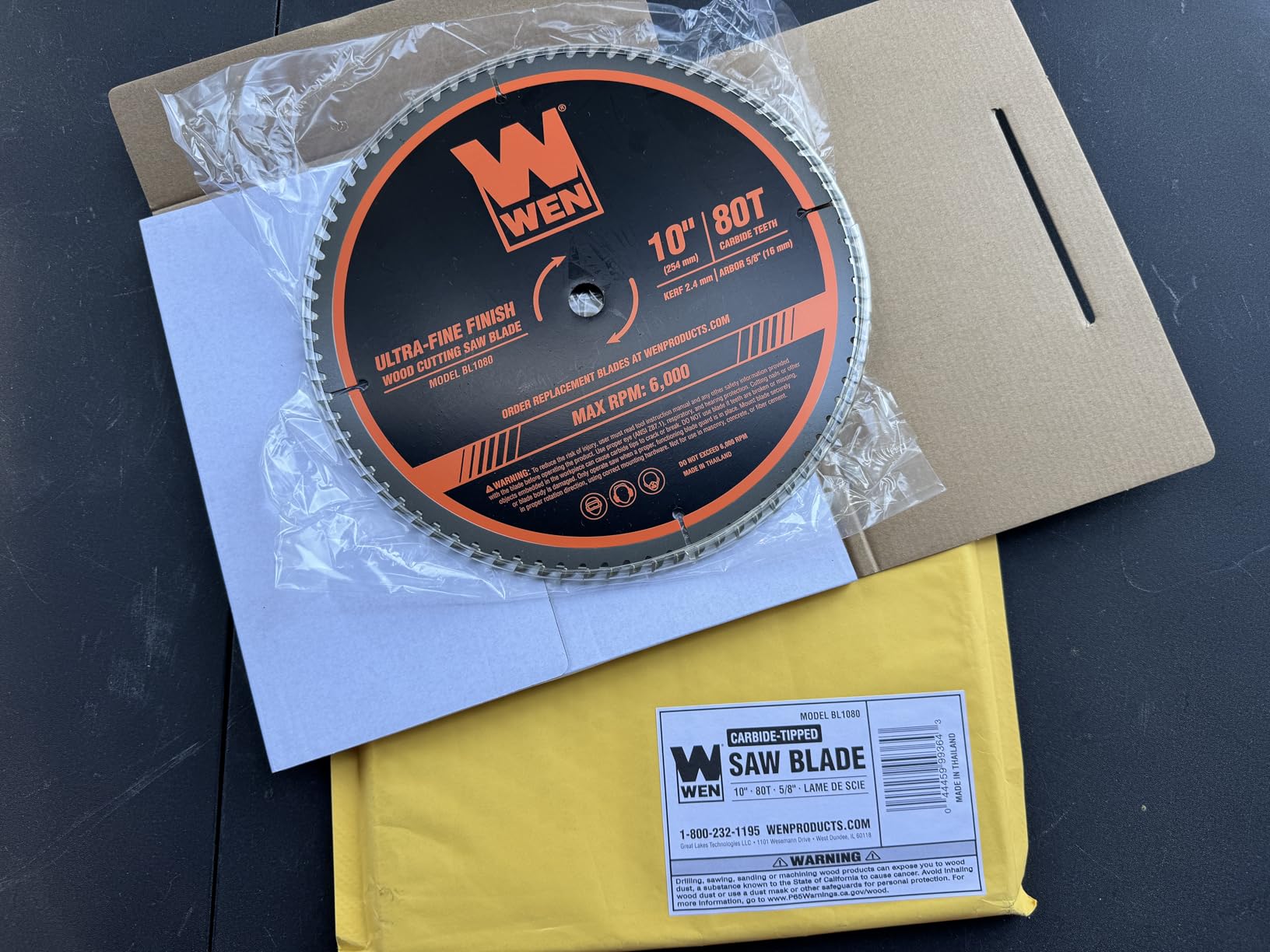 WEN BL1080 10-Inch 80-Tooth Carbide-Tipped Ultra-Fine Finish Professional Woodworking Saw Blade for Miter Saws and Table Saws customer photo 1