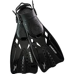 Cressi Adult Adjustable Snorkeling Fins with Ultra Resistant Buckles, Very Light, Ideal for Traveling - Tonga: Designed in Italy customer photo 2