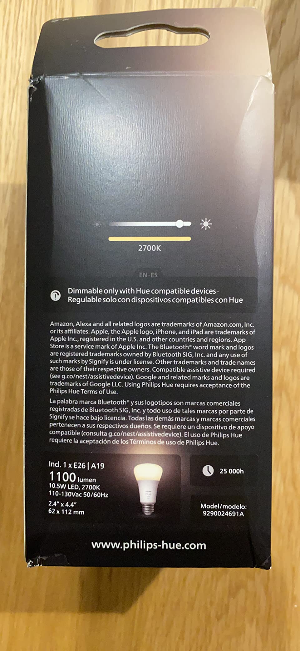 Philips Hue Smart 75W A19 LED Bulb - Soft Warm White Light - 1 Pack - 1100LM - E26 - Indoor - Control with Hue App - Works with Alexa, Google Assistant and Apple Homekit customer photo 1
