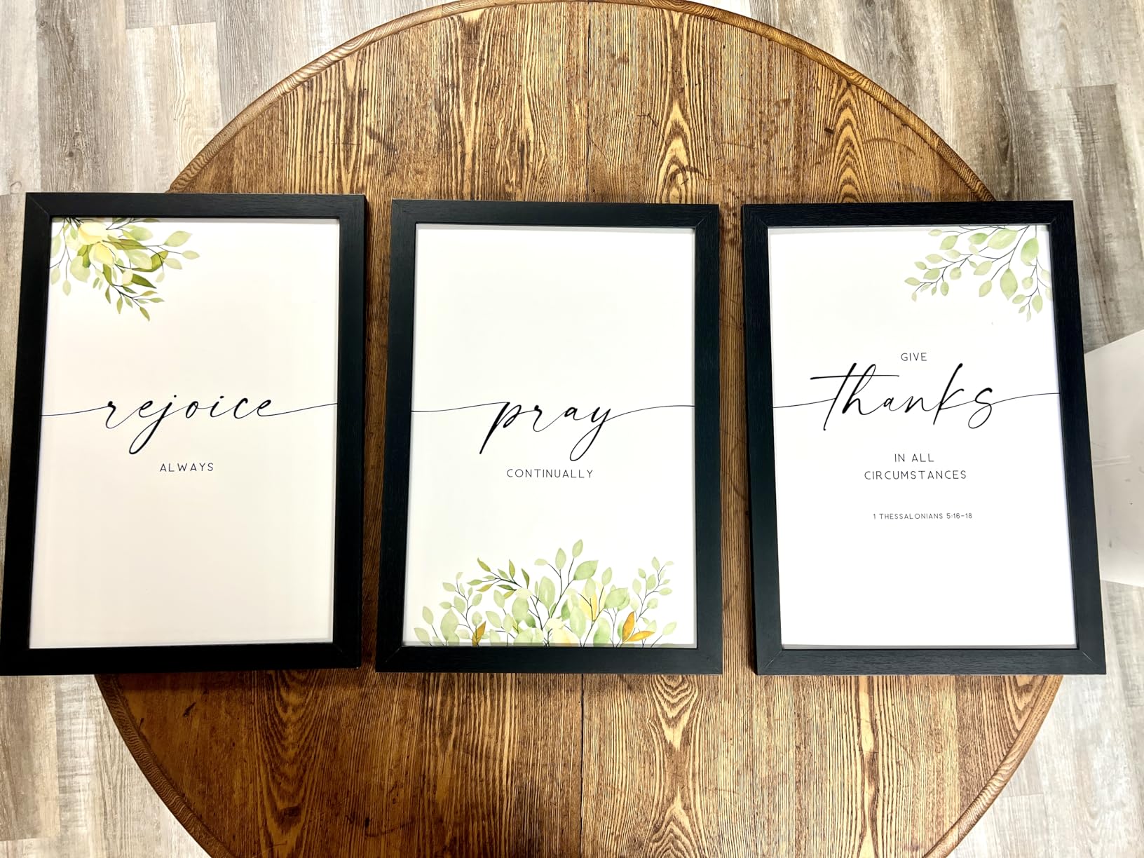 VCK 24x36 Poster Frame 3 Pack, Black Solid Wood Picture Frame, Wall Display customer photo 2