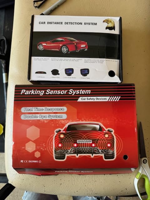 Car Parking Sensors Kit Reverse Radar parktronic System Auto Electronics Vehicle Back Assistant Reverse 8 Sensor (Black) customer photo 1