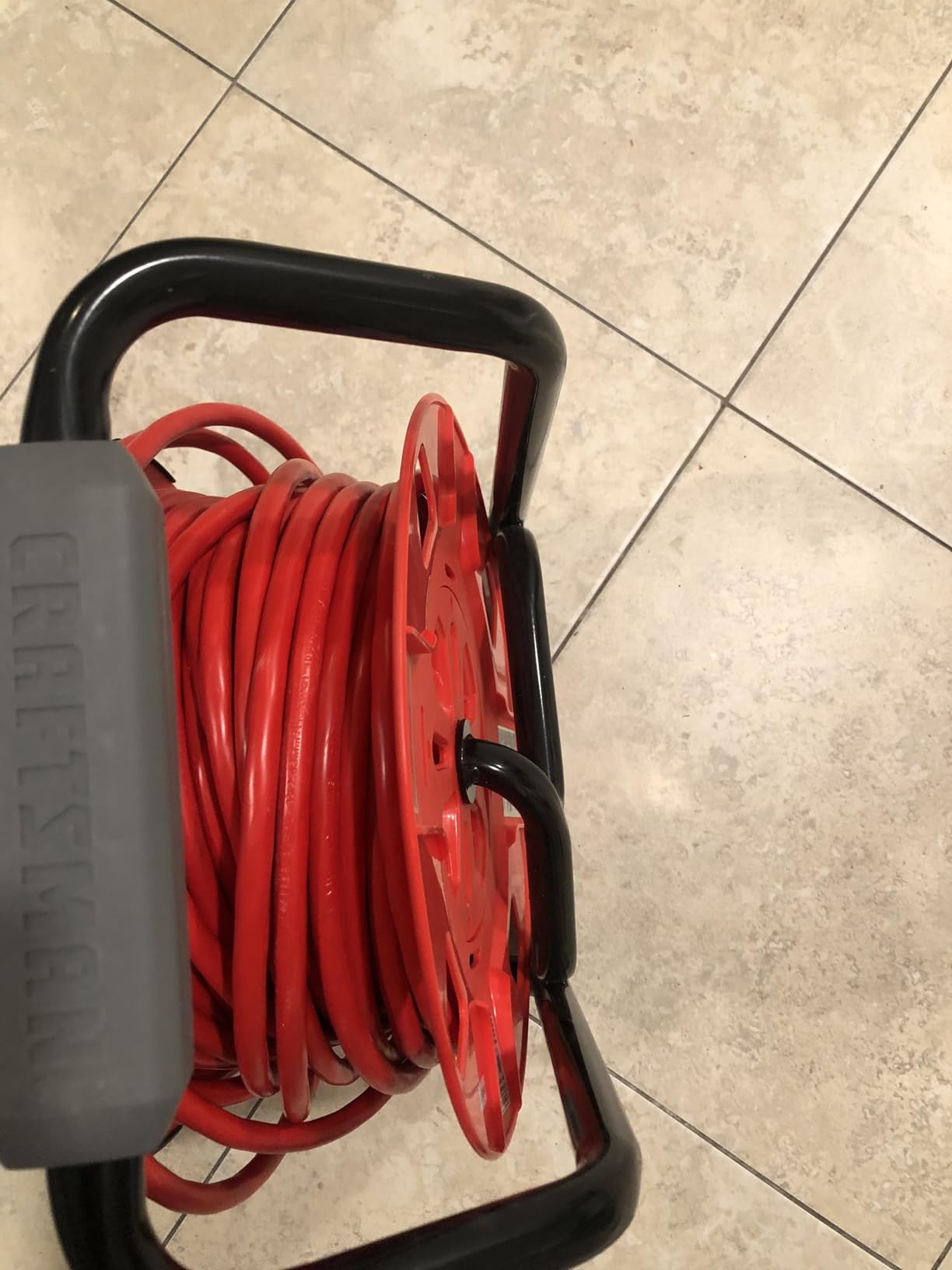 CRAFTSMAN 100 Ft. Retractable Extension Cord Reel, 4 Outlets customer photo 2