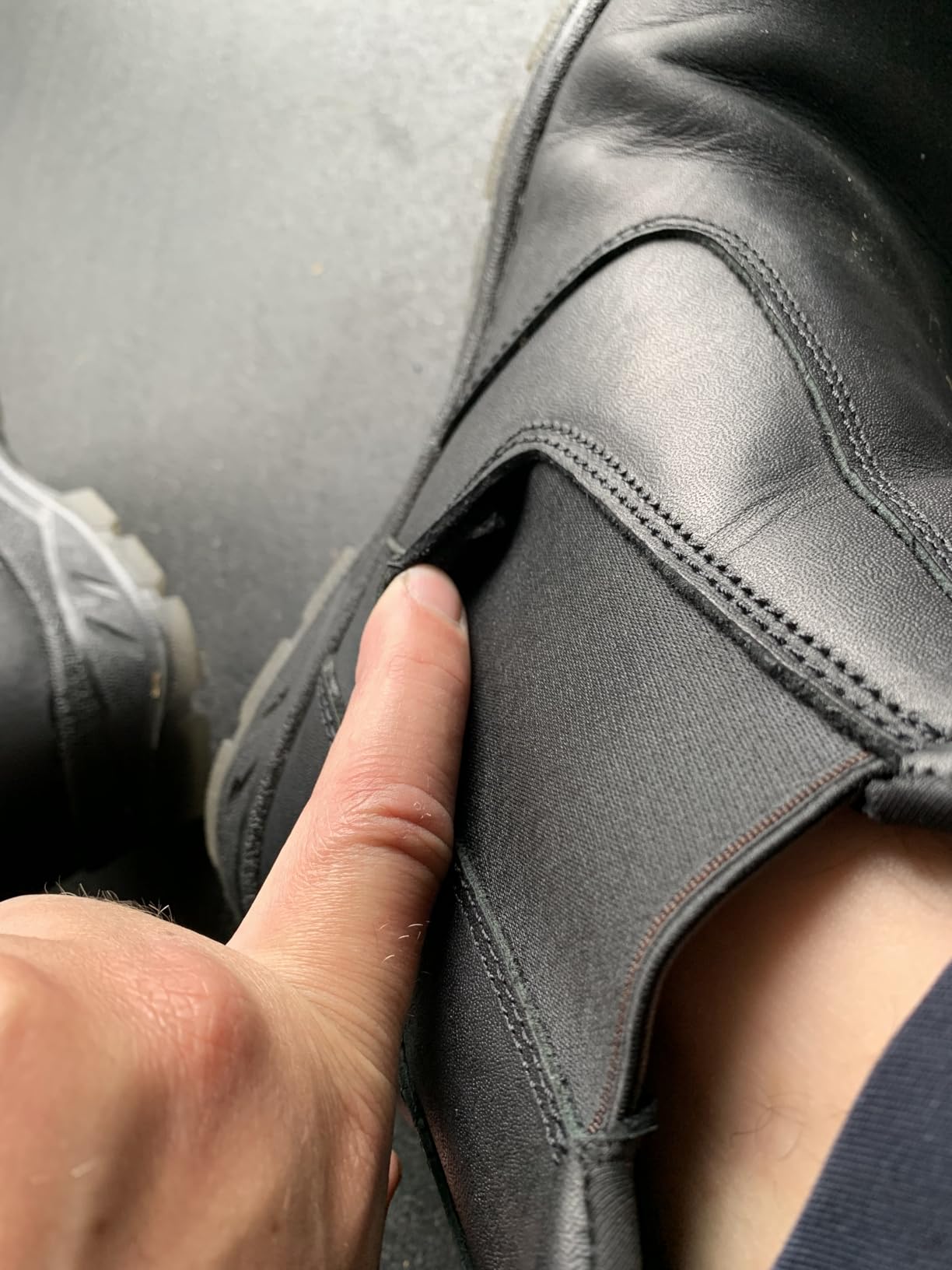 SUREWAY Men's Slip-On Work Boots for Men,Full Grain Leather,Anti-Static,Water/Slip Resistant,Fire Station Mechanic Industrial Construction Safety Boots/Shoes for Men customer photo 1