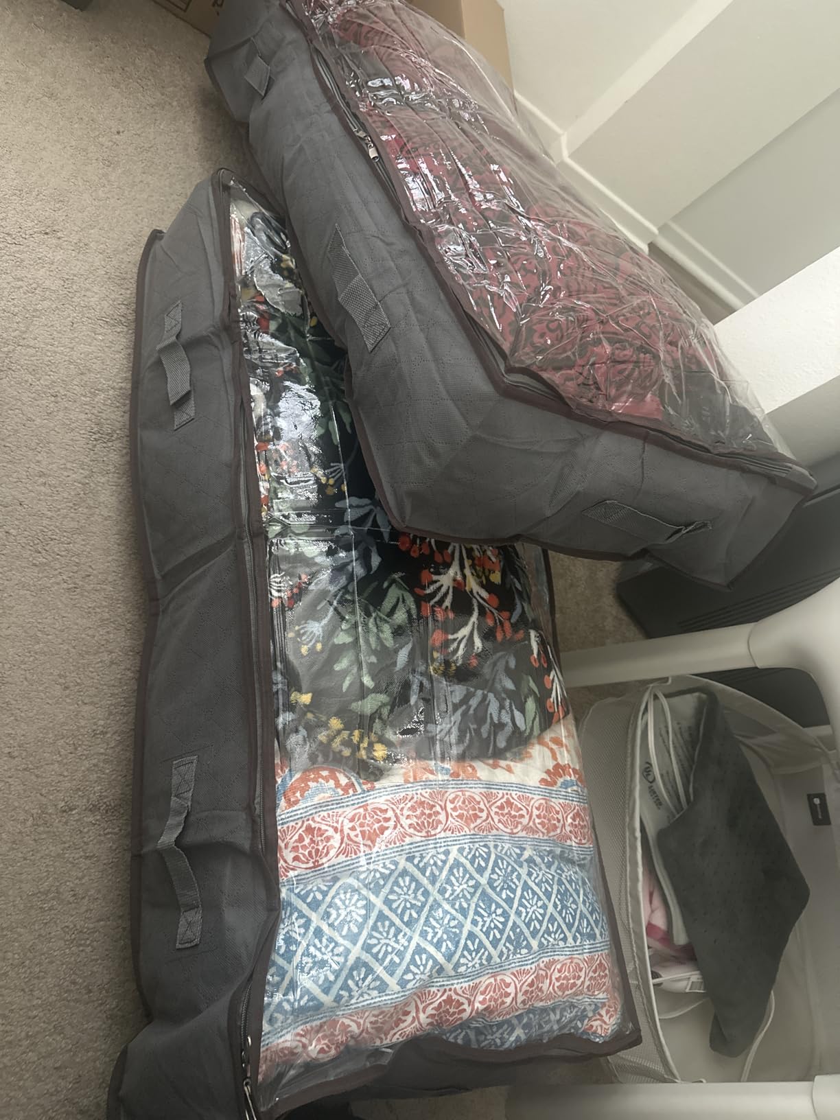 Budding Joy 95L Under Bed Storage Containers, 4 Pack Closet Organizers Grey customer photo 1