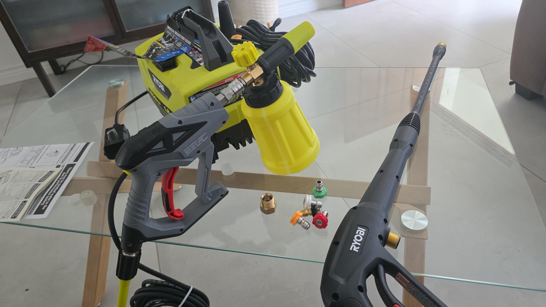 M MINGLE High Pressure Washer Gun Snow Foam Lance, 4000 PSI, 1 Liter customer photo 2