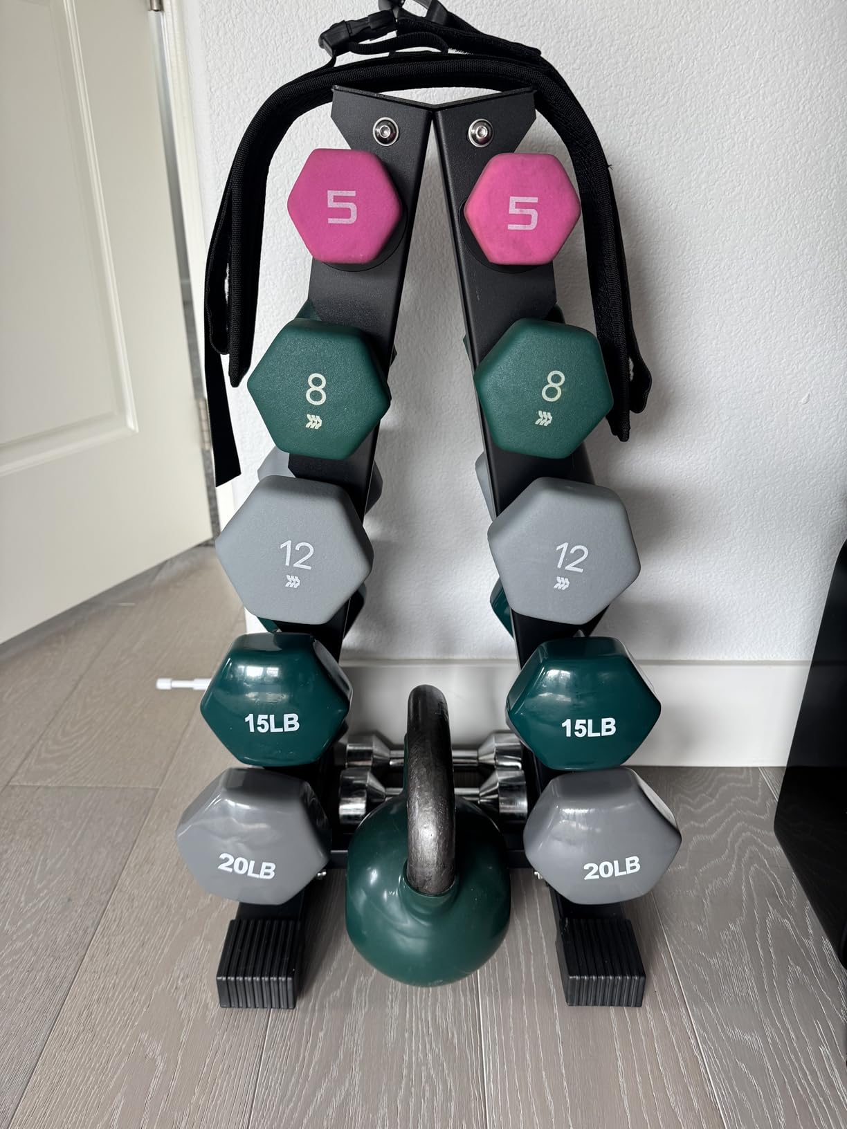 Dumbbell Rack Stand Only, Weight Rack for Dumbbells Compact A-Frame Home Gym Space Saver, 480/800 LBS Weight Capacity customer photo 2