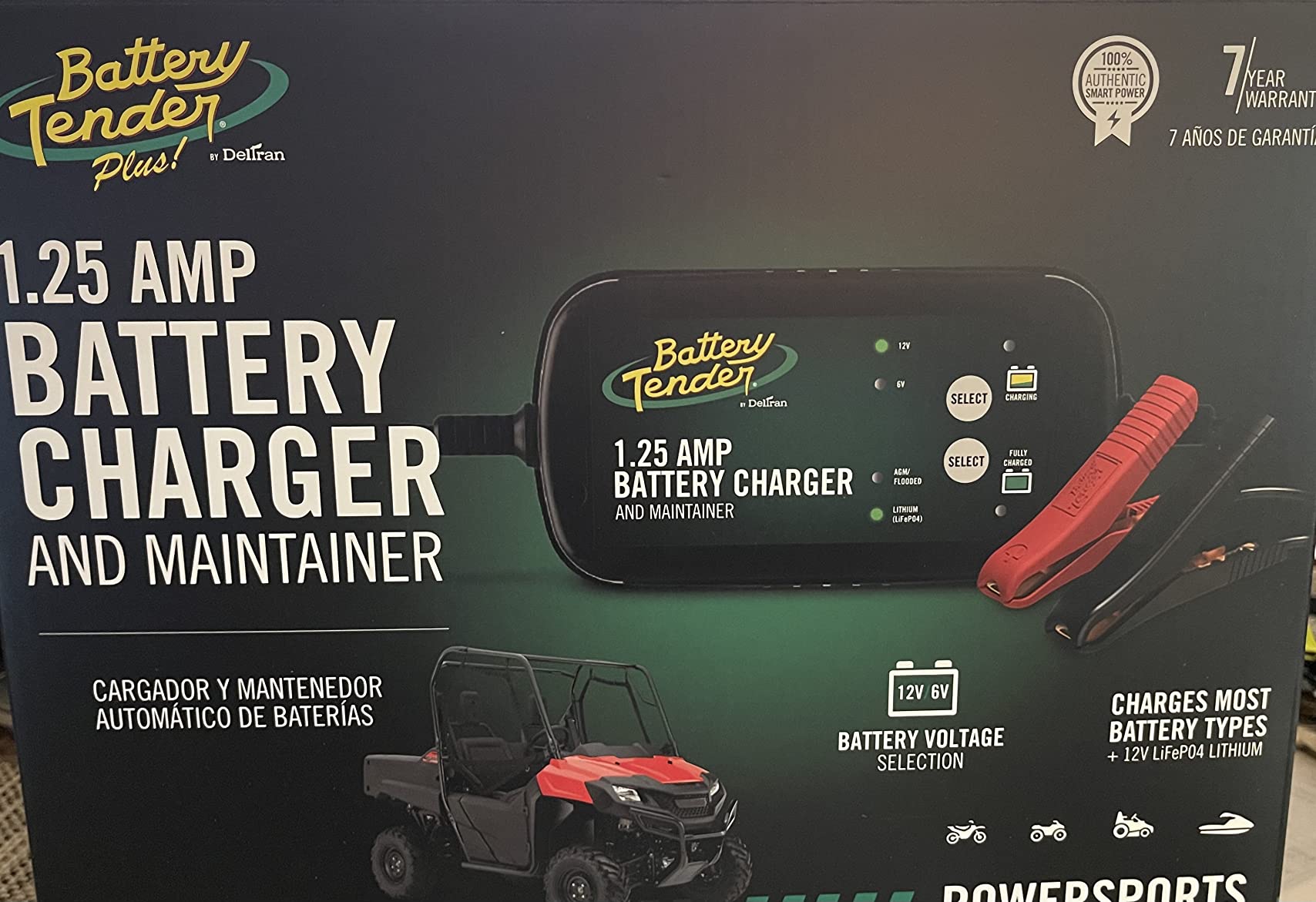 Battery Tender 6V/12V, 2 AMP Lead Acid & Lithium Selectable Battery Charger customer photo 2