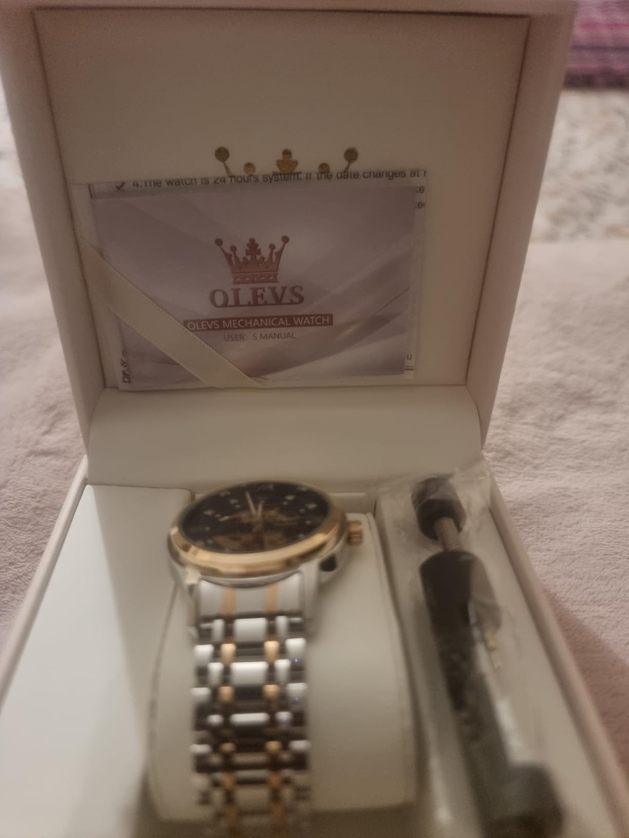 OLEVS Automatic Men's Watches, Self Winding, Stainless Steel, Watch for Men customer photo 2