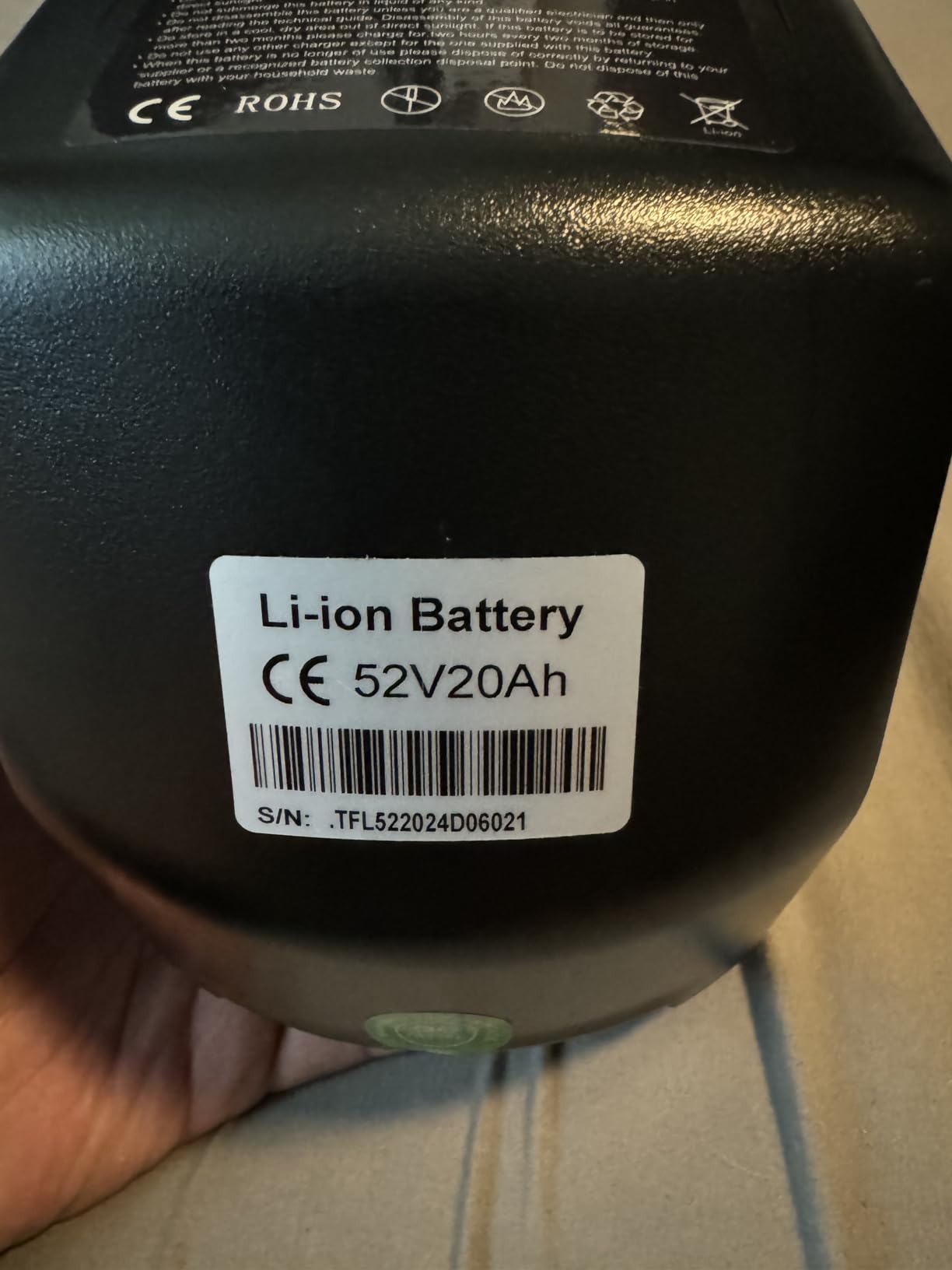BAFANG Electric Bike Battery 48V 52V 13Ah 17.5Ah 20Ah Ebike Lithium Ion Battery with Charger and Key for 500W 750W 1000W 1500W Motor and Conversion Kit customer photo 2